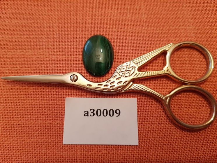 Магнит для игл (Кабошон из малахита, 18*25*5мм) а30009