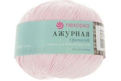 Пряжа ПЕХОРКА Ажурная // 002 // 20 // Розовый