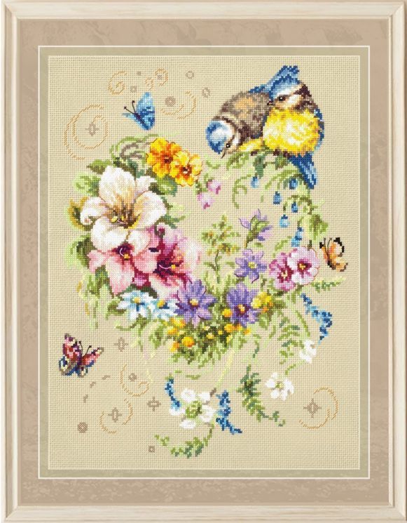 100-142 Набор для вышивания ЧУДЕСНАЯ ИГЛА "Мелодия сердца"