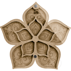 Органайзер для бисера с прозрачной крышкой ВОЛШЕБНАЯ  СТРАНА FLZB-022 14*13.5 см, 10 ячеек