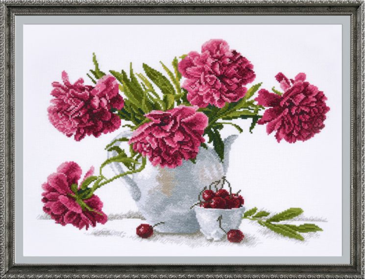 Набор для вышивания крестом ОВЕН "Чайный стиль" 657