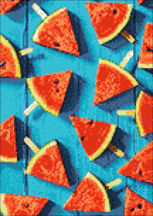 Ag 2237 Алмазная мозаика Гранни "Арбузные дольки"