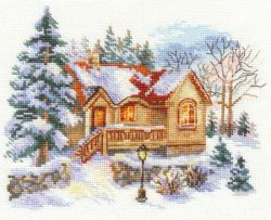 3-22 Набор для вышивания Алиса "Февральский домик"