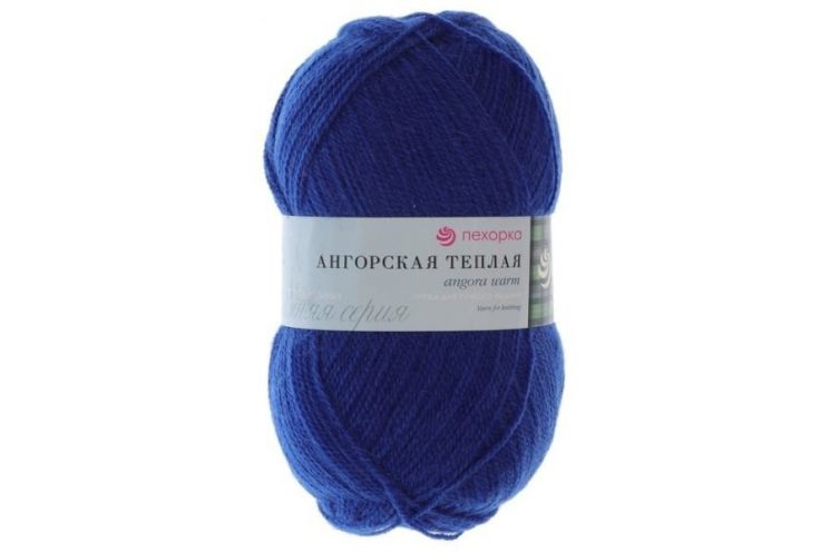 Пряжа ПЕХОРКА Ангорская тёплая // 100 // 26 // Василек
