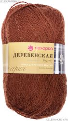 Пряжа ПЕХОРКА Деревенская // 057 // 513 // Кора
