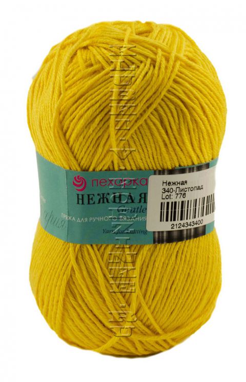 Пряжа ПЕХОРКА Нежная // 054 // 340 // Листопад