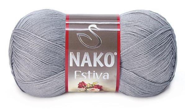 Пряжа Nako Estiva 3079 Серо-розовый