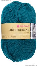 Пряжа ПЕХОРКА Деревенская // 057 // 573 // Темный изумруд