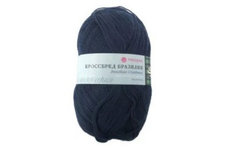 Пряжа ПЕХОРКА Кроссбред Бразилии // 020 // 571 // Синий