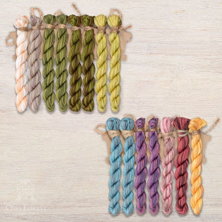 Набор ниток OwlForest для схемы «Весна-Красна» (ПНК) 28 каунт в 3 нити НМул-ВК022-2283