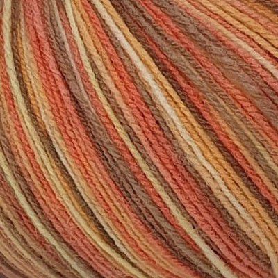 Пряжа ПЕХОРКА Элитная // 043 // 819М // Рыжий принт