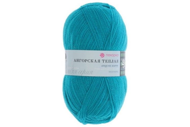 Пряжа ПЕХОРКА Ангорская тёплая // 100 // 335 // Изумруд