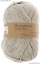 Пряжа ПЕХОРКА Молодёжная // 092 // 569 // Светло-бежевый меланж