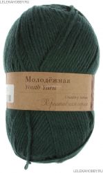 Пряжа ПЕХОРКА Молодёжная // 092 // 573 // Темный изумруд