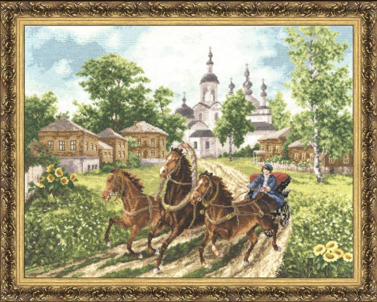 ЧМ-023 Набор для вышивания Золотое Руно "Эх, залётные!"