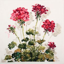 CU048 Набор для вышивания РТО "Красная герань" 