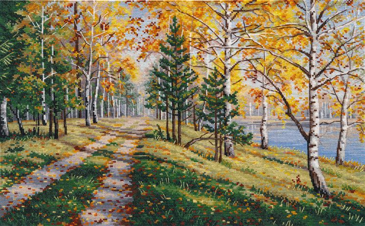1294 Набор для вышивания ОВЕН "Осенняя пора"