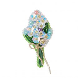 299-БП Набор для изготовления броши БП-299 "Незабудки" брошь 3,5х6,5см