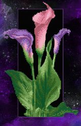 БСА3-176 Алмазная мозаика ТМ Наследие "Каллы в рамке"