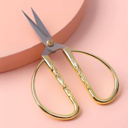 123279 Ножницы портновские, скошенное лезвие, 12,5 см, цвет золотой