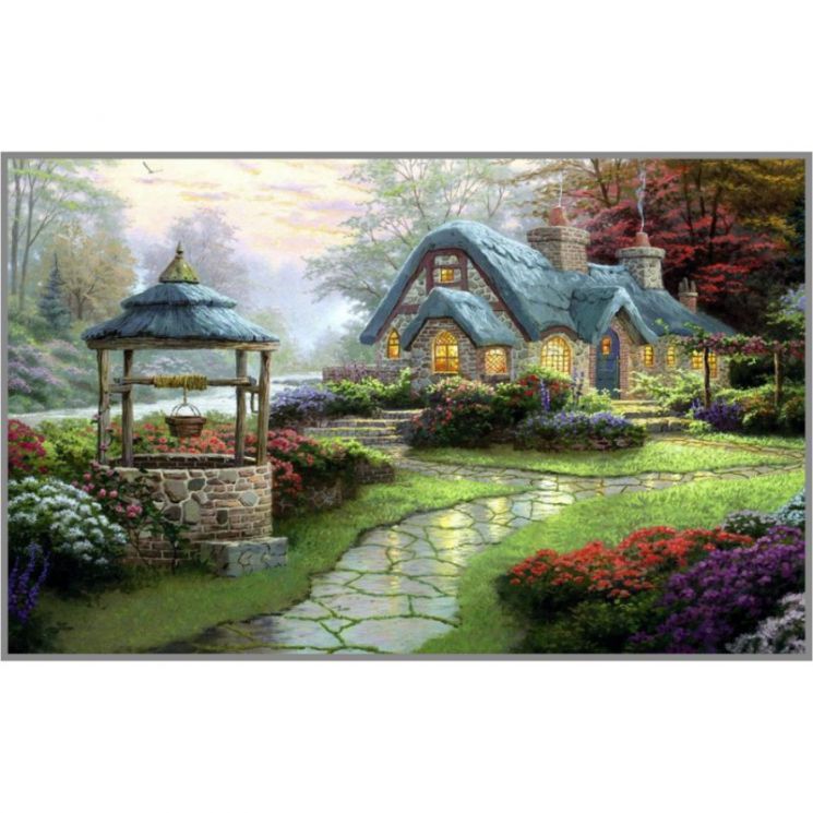 F-130 Алмазная мозаика Милато "Дом у колодца"