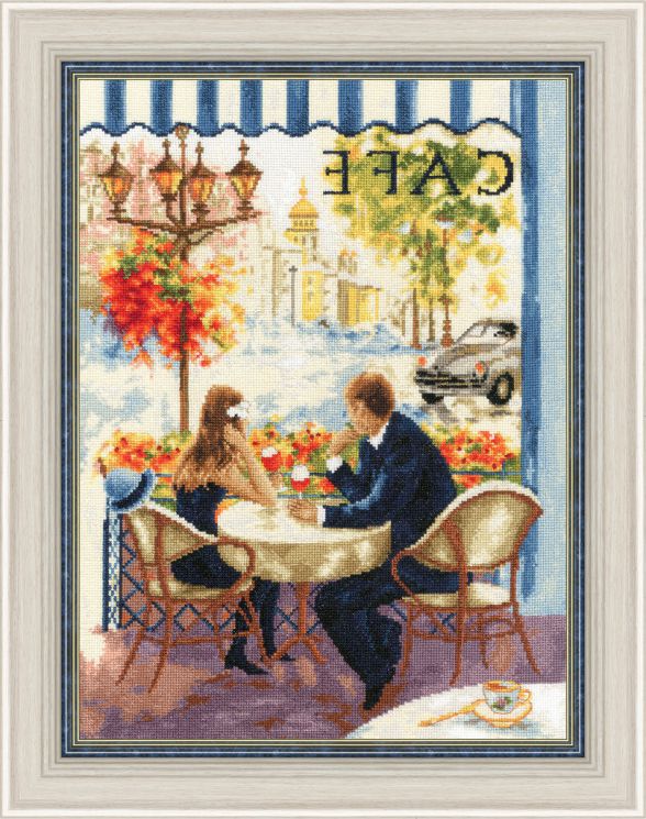 ЧМ-074 Набор для вышивания Золотое Руно "Свидание в Париже"