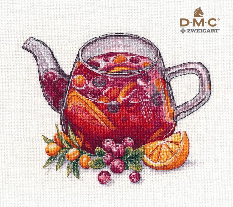 1364 Набор для вышивания Овен "Ягодный чай"