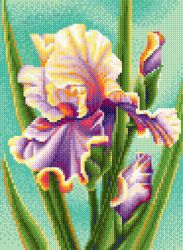 БСА3-181 Алмазная мозаика ТМ Наследие "Ирис Декаданс"