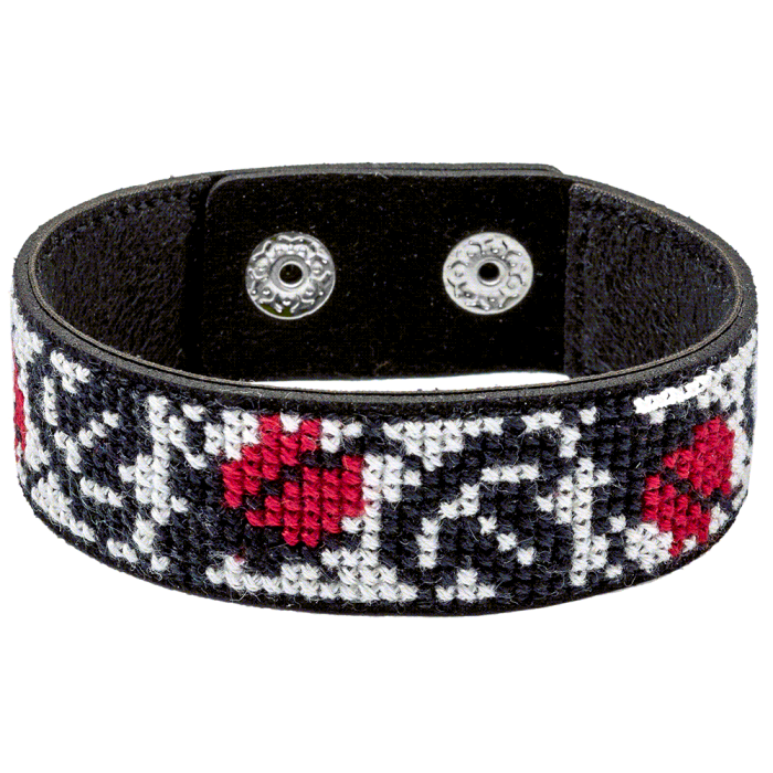 Набор для вышивания нитками на искусственной коже ВОЛШЕБНАЯ СТРАНА FLHL-034 2.2х22см