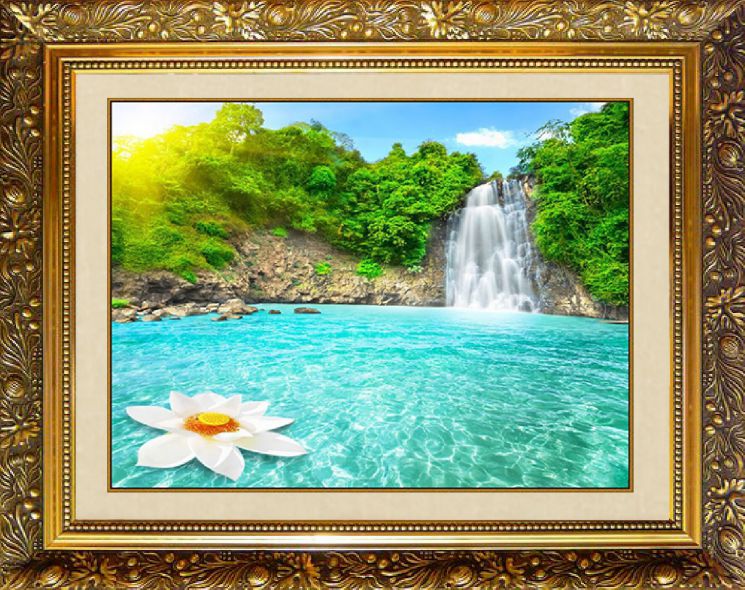 F-122 Алмазная мозаика МИЛАТО "ВОДОПАД ДАМБРИ"