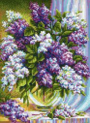 БСА3-183 Алмазная мозаика ТМ Наследие "Букет сирени"