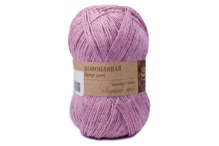 Пряжа ПЕХОРКА Конопляная // 090 // 178 // Светло-сиреневый