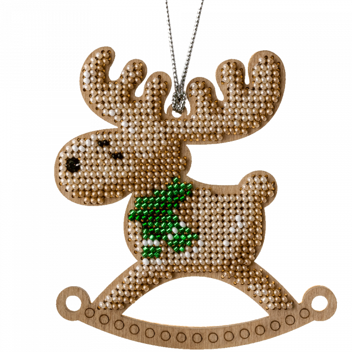 Набор для вышивания бисером по дереву ВОЛШЕБНАЯ  СТРАНА FLK-223, 9*10см