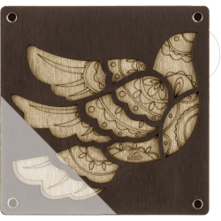 Органайзер для бисера с прозрачной крышкой ВОЛШЕБНАЯ  СТРАНА FLZB-039 14*14см, 10 ячеек