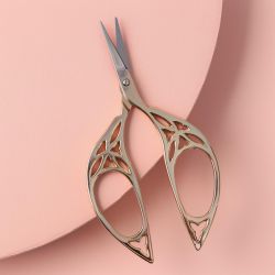 3763365 Ножницы для вышивания «Лепесток», 11 см, цвет золотой
