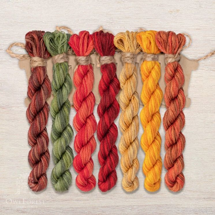 Набор ниток OwlForest для схемы «Летучий корабль. День» (DMC) 40 каунт в 1 нить НМул-ЛКД209-3401